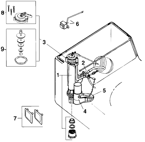 repair parts for the Patrician toilet Repair parts for the Patrician toilet