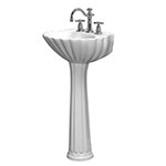 Barclay Bali porcelain pedestal sink