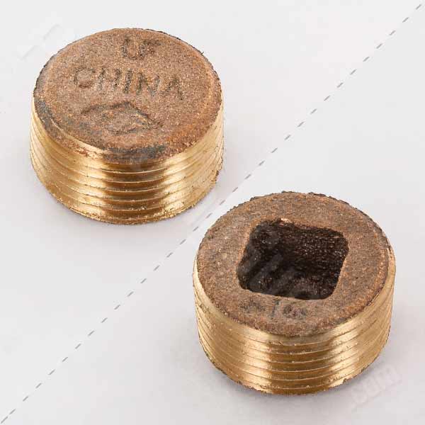 Brass Flush Plug Lead free brass fitting flush plug