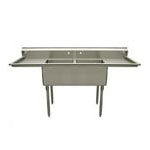 2 compartment scullery sinks