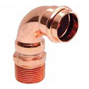 copper press fitting 90 elbow
