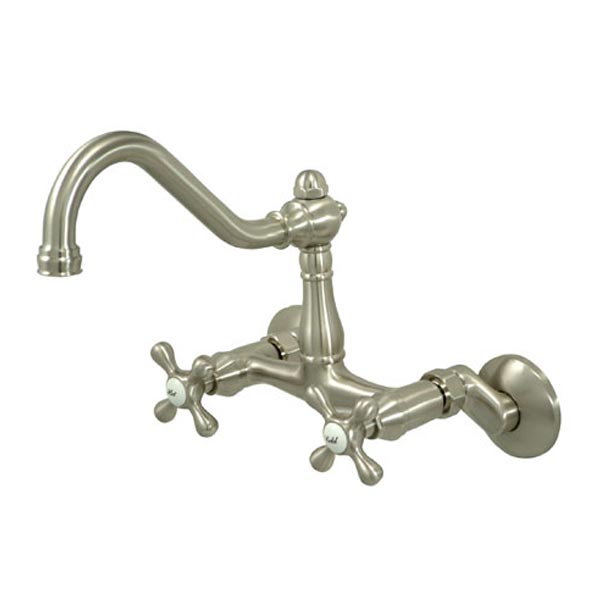 EOD satin nickel luxury wall mount kitchen faucet