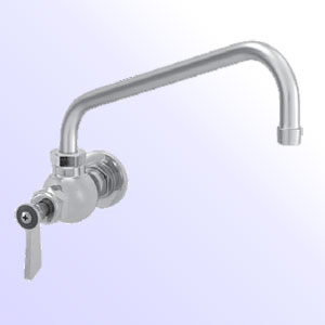 Fisher one handle single hole wall mount faucet with swing spout - Meets federal safe drinking water act standards