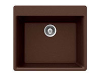 Houzer Quartztone small single bowl drop-in sink