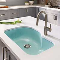 porcelain kitchen sink