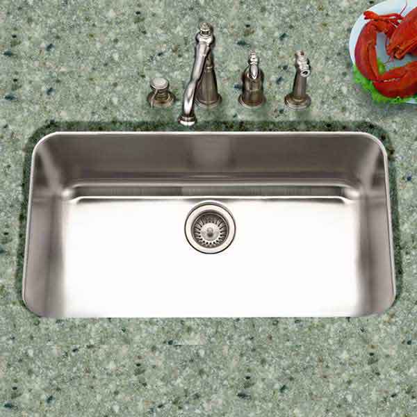 Single bowl stainless steel sink