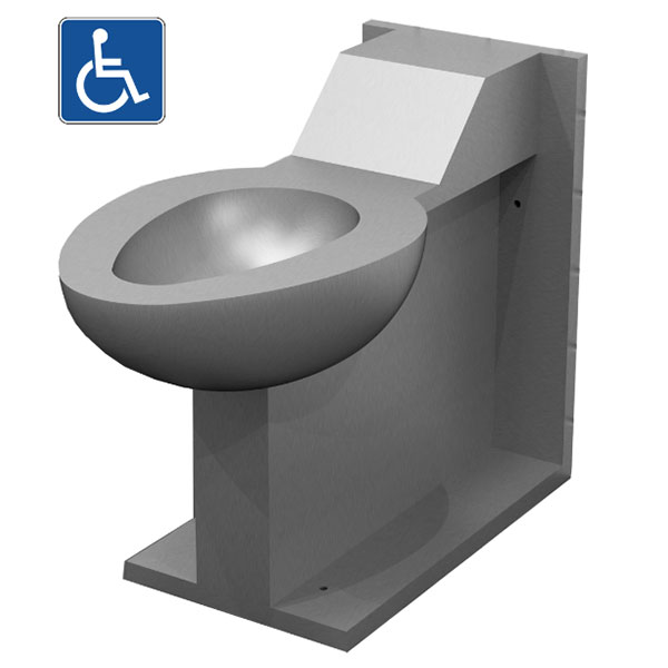 stainless steel handicap toilet