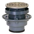 Push joint adjustable flashing drain