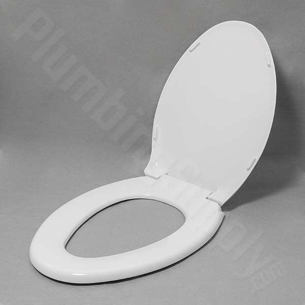 will-fit kohler champlain toilet seat white with chrome hinges