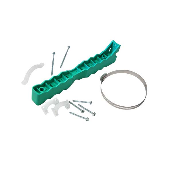 universal pipe bracket kit with standard green