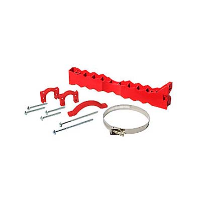 sioux chief pipe titan universal pipe bracket kit with flame retardant red bracket