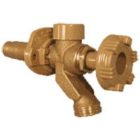 Example of a Woodford Model 17 freezeless wall faucet